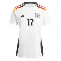 Camiseta Alemania Florian Wirtz #17 Primera Equipación Replica Eurocopa 2024 para mujer mangas cortas